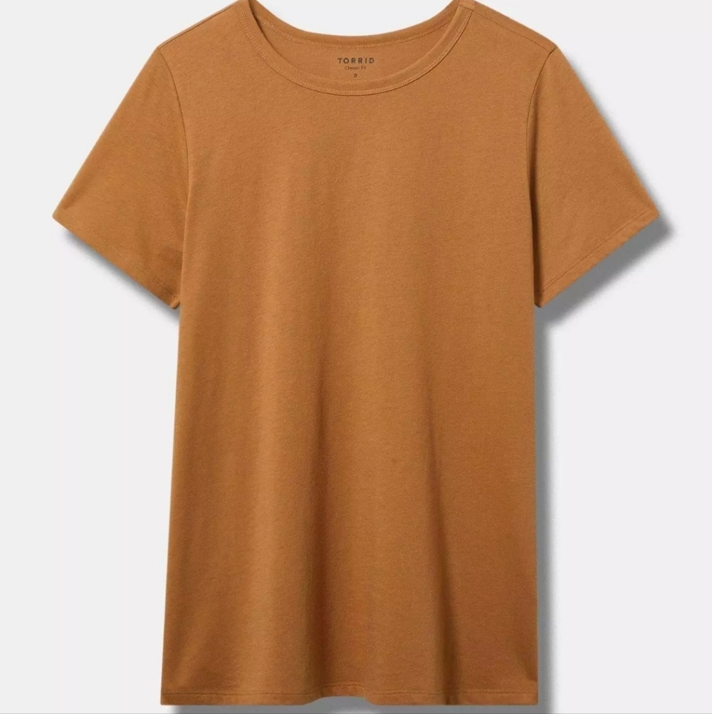 Torrid Classic Fit Tan T-Shirt